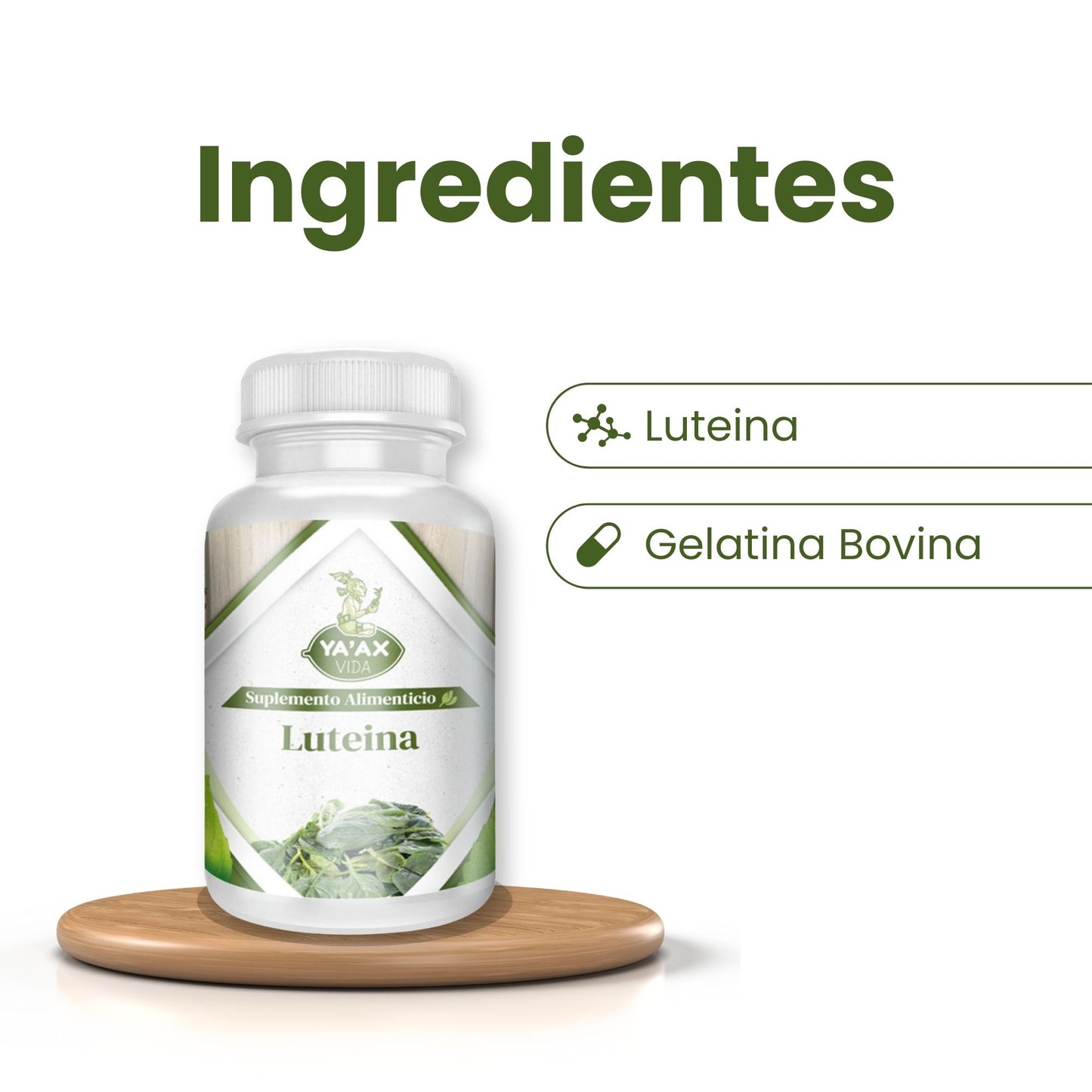 Luteina 90 Capsulas 500 Mg Ya' Ax Vida 100% Puro