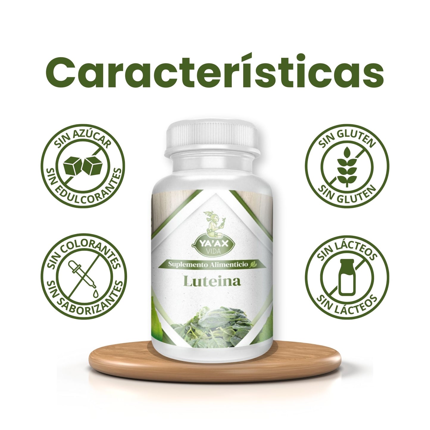 Luteina 90 Capsulas 500 Mg Ya' Ax Vida 100% Puro