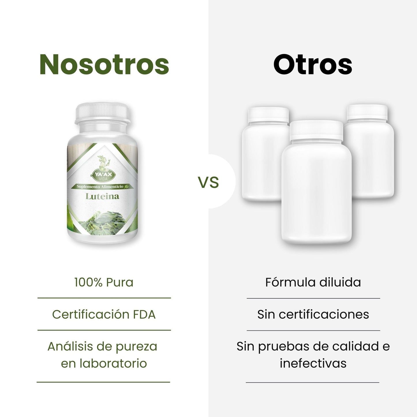 Luteina 90 Capsulas 500 Mg Ya' Ax Vida 100% Puro