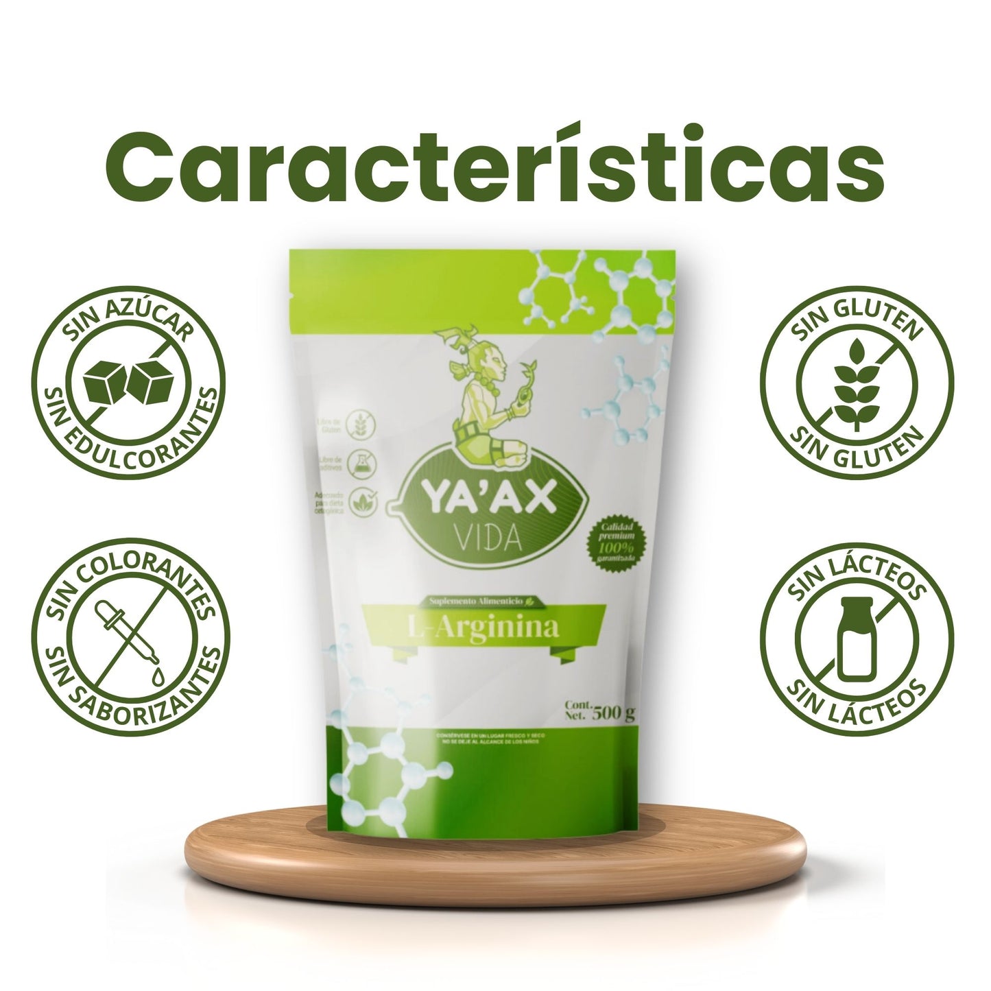 L-arginina 100 % Pura 500 Grs Polvo