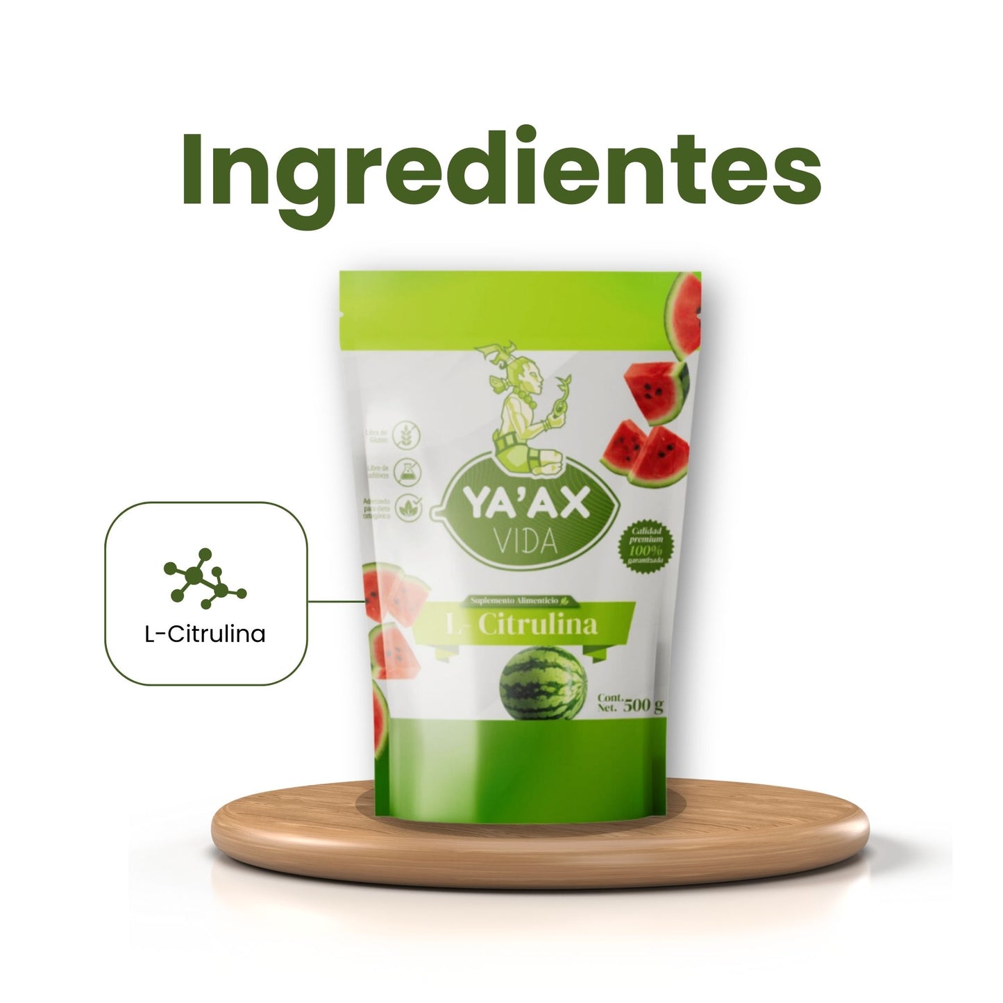 L-citrulina Polvo 500 Grs Pura 100%