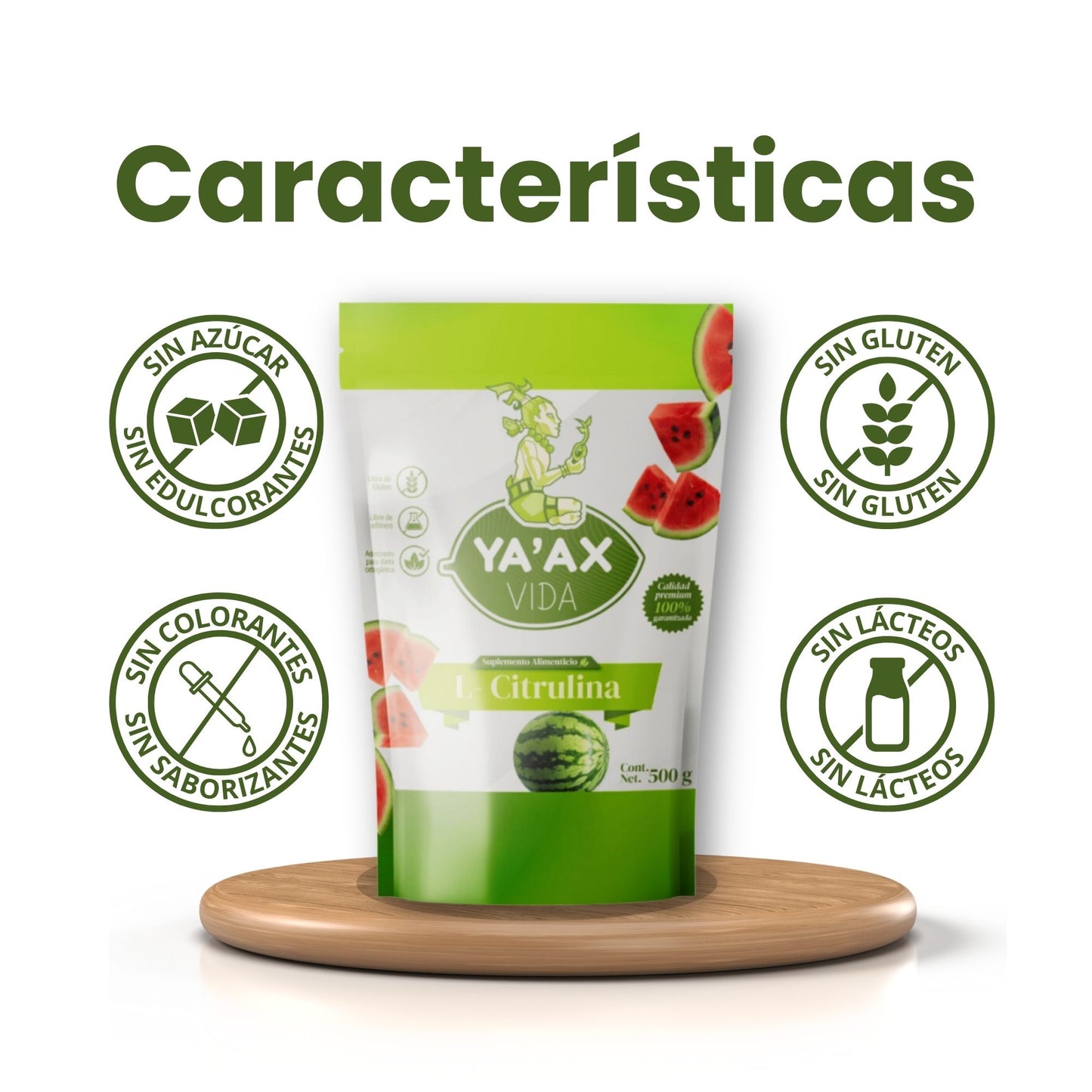 L-citrulina Polvo 500 Grs Pura 100%