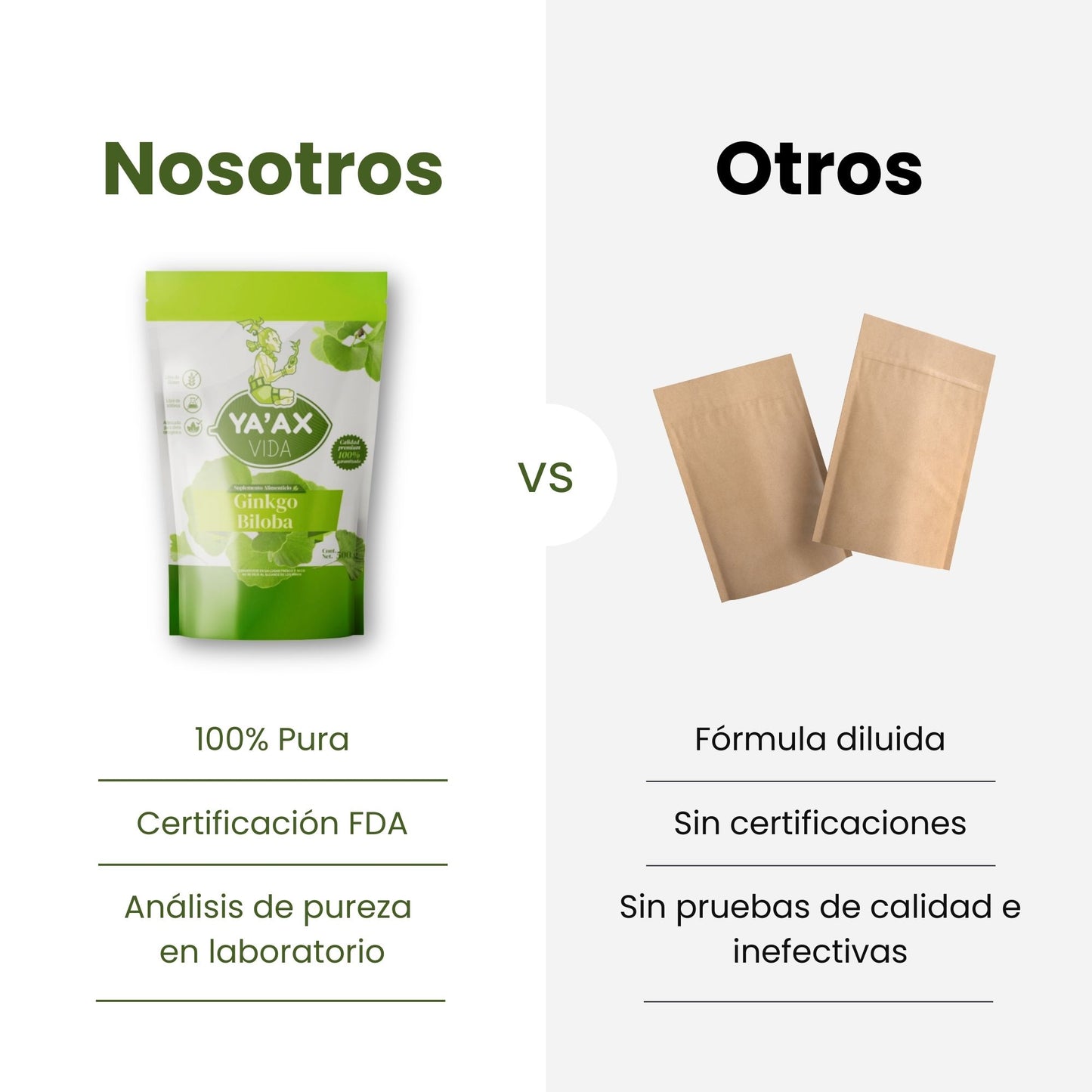Ginkgo Biloba 500g Puro En Polvo 100%