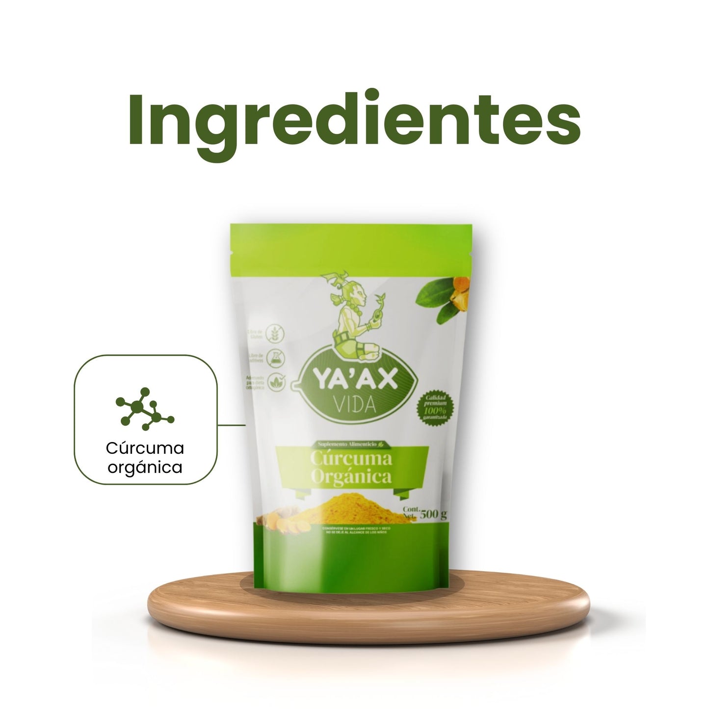 Cúrcuma Orgánica En Polvo 100% Natural 500g