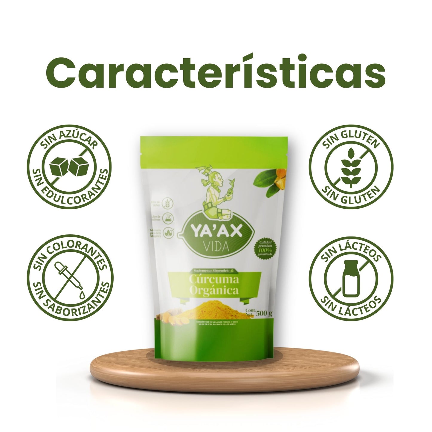 Cúrcuma Orgánica En Polvo 100% Natural 500g
