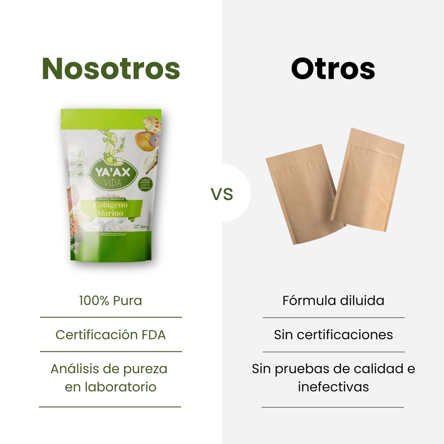 Colágeno Marino Hidrolizado Polvo 500 Grs 100% Puro