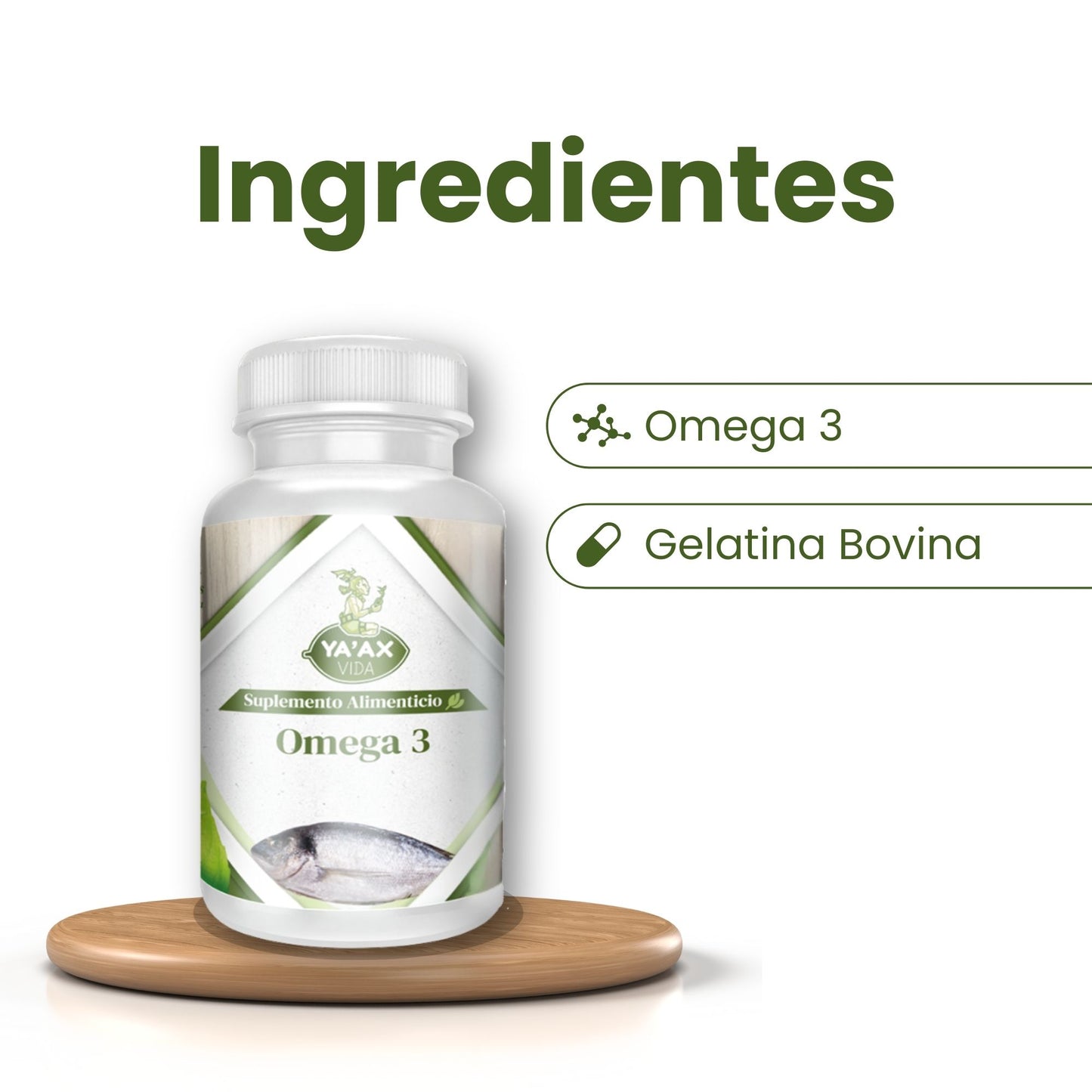 Omega 3 Premium 90 Capsulas 500 Mg Ya' Ax Vida 100% Puro