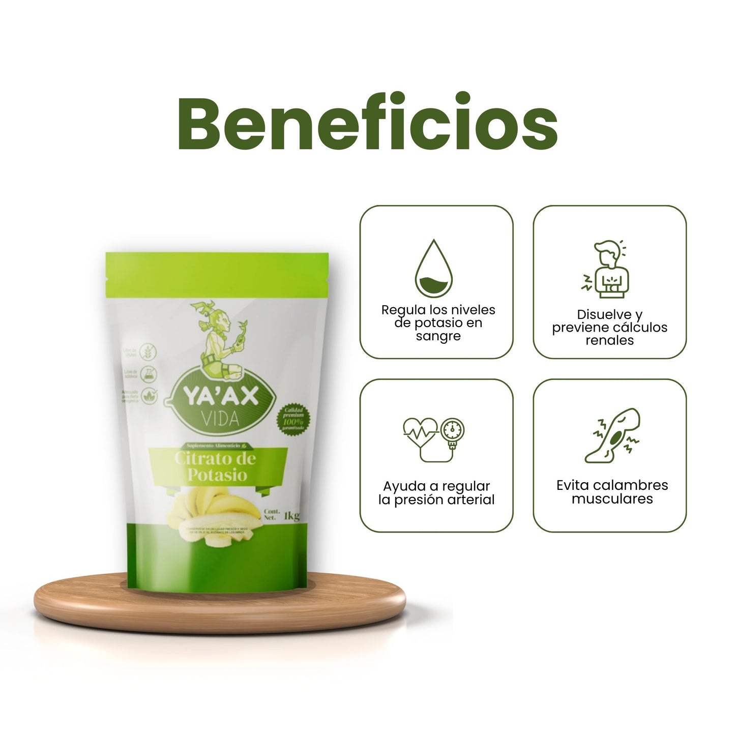 Citrato De Potasio Polvo 100% Puro 1kg