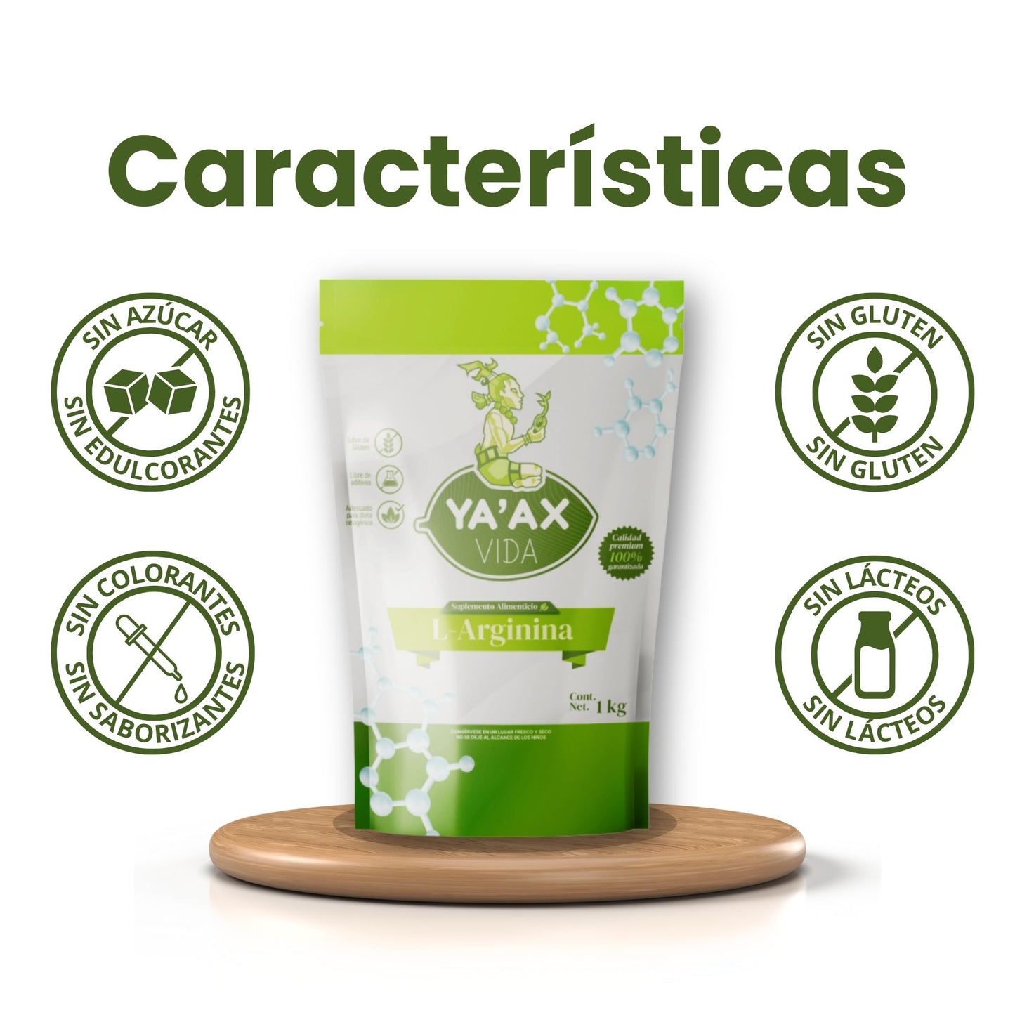 L-arginina 100 % Pura 1kg Grs Polvo