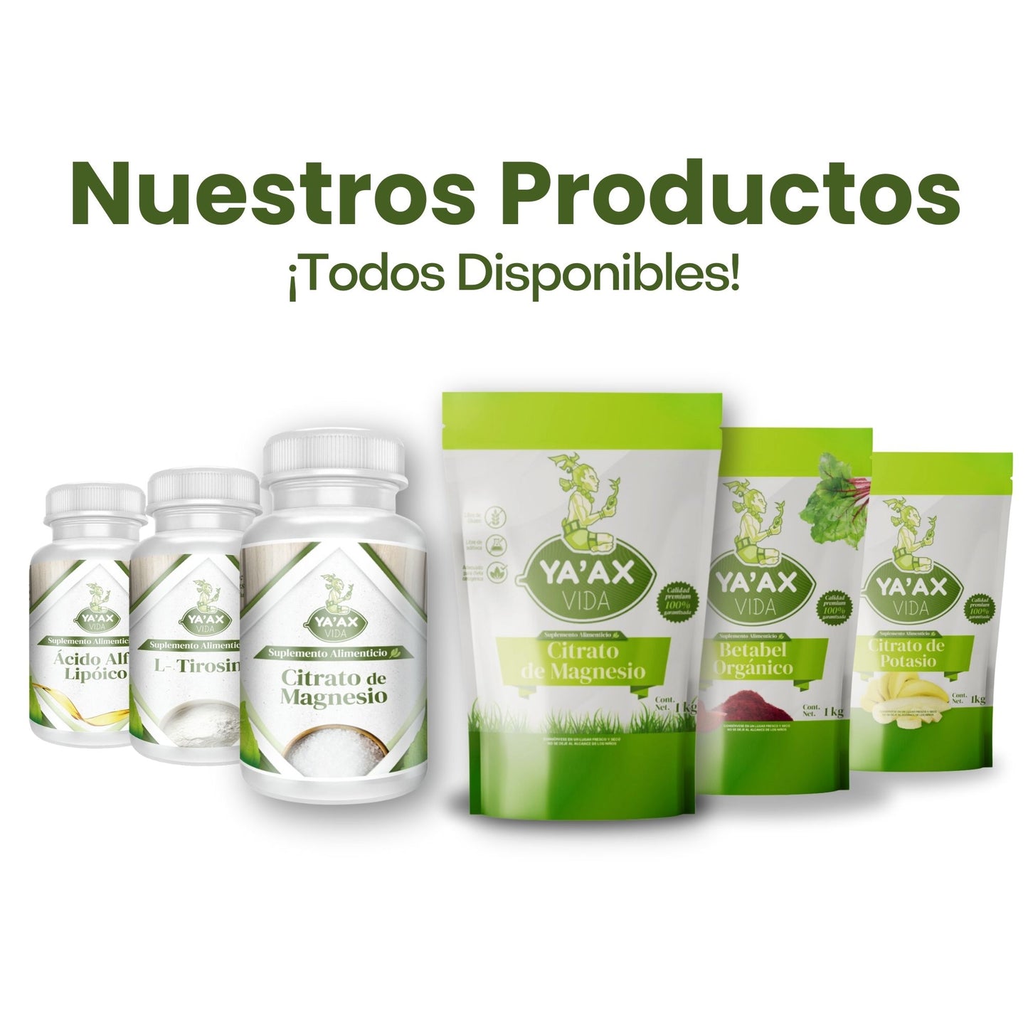 Citrato De Magnesio 1 Kilo Polvo Ya'ax Vida 100% Puro