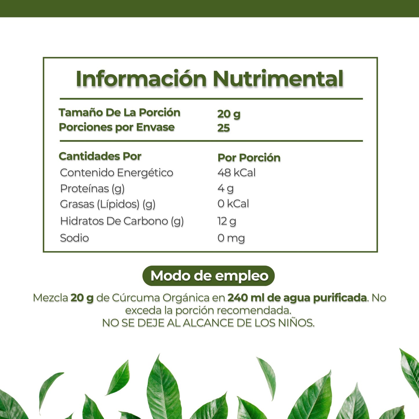 Cúrcuma Orgánica En Polvo 100% Natural 500g