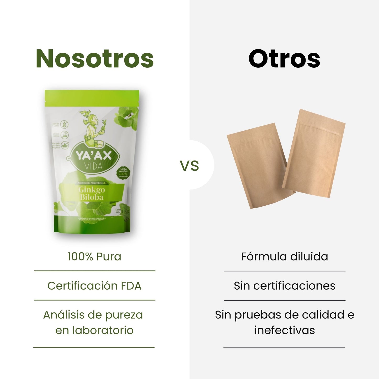 Ginkgo Biloba 1 Kilo Puro En Polvo 100%