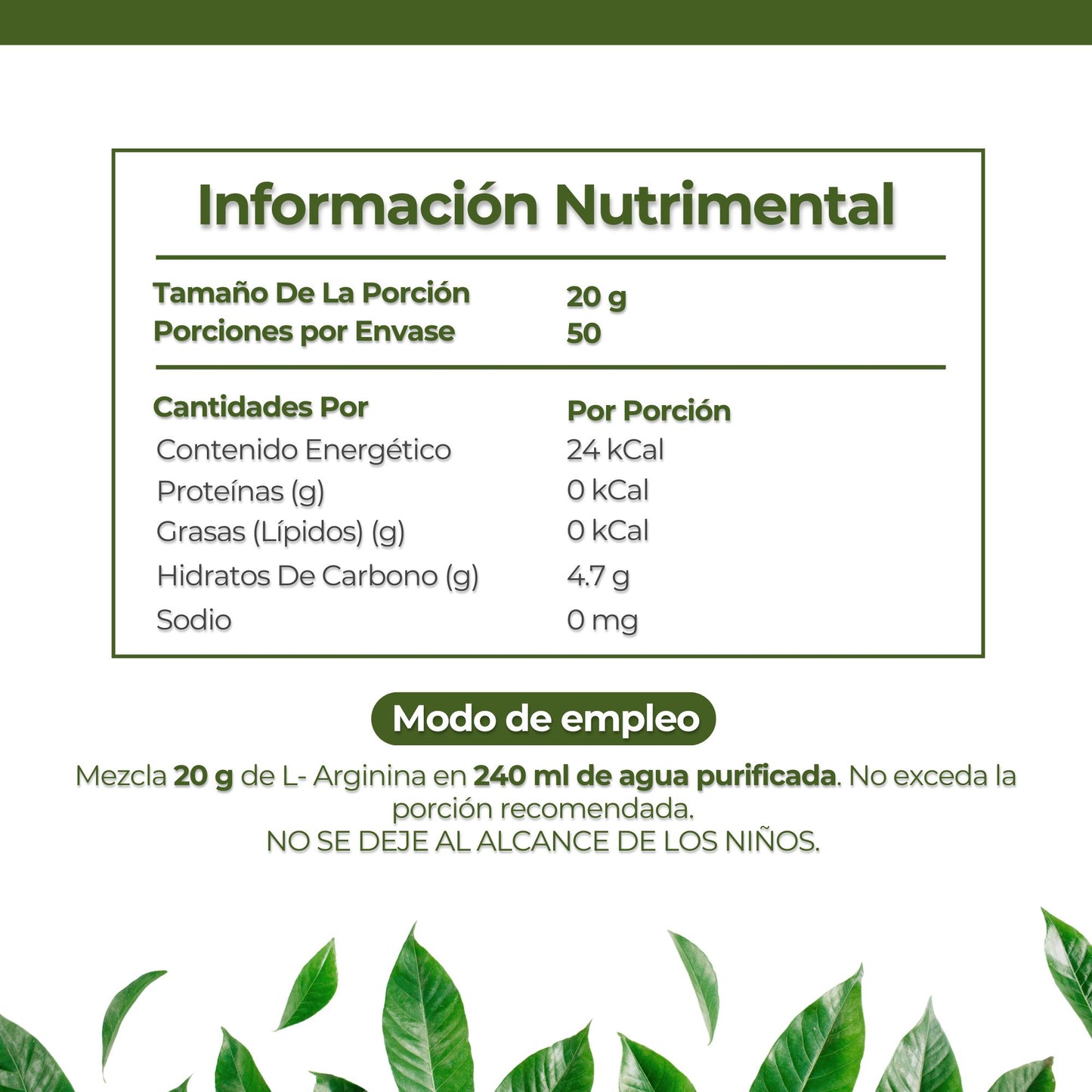 L-arginina 100 % Pura 1kg Grs Polvo