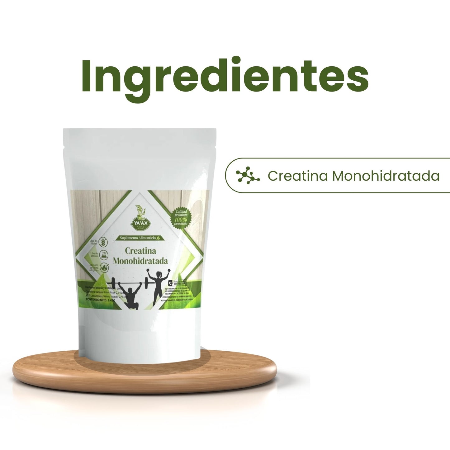 Creatina Monohidratada 1 Kg Polvo 100% Pura