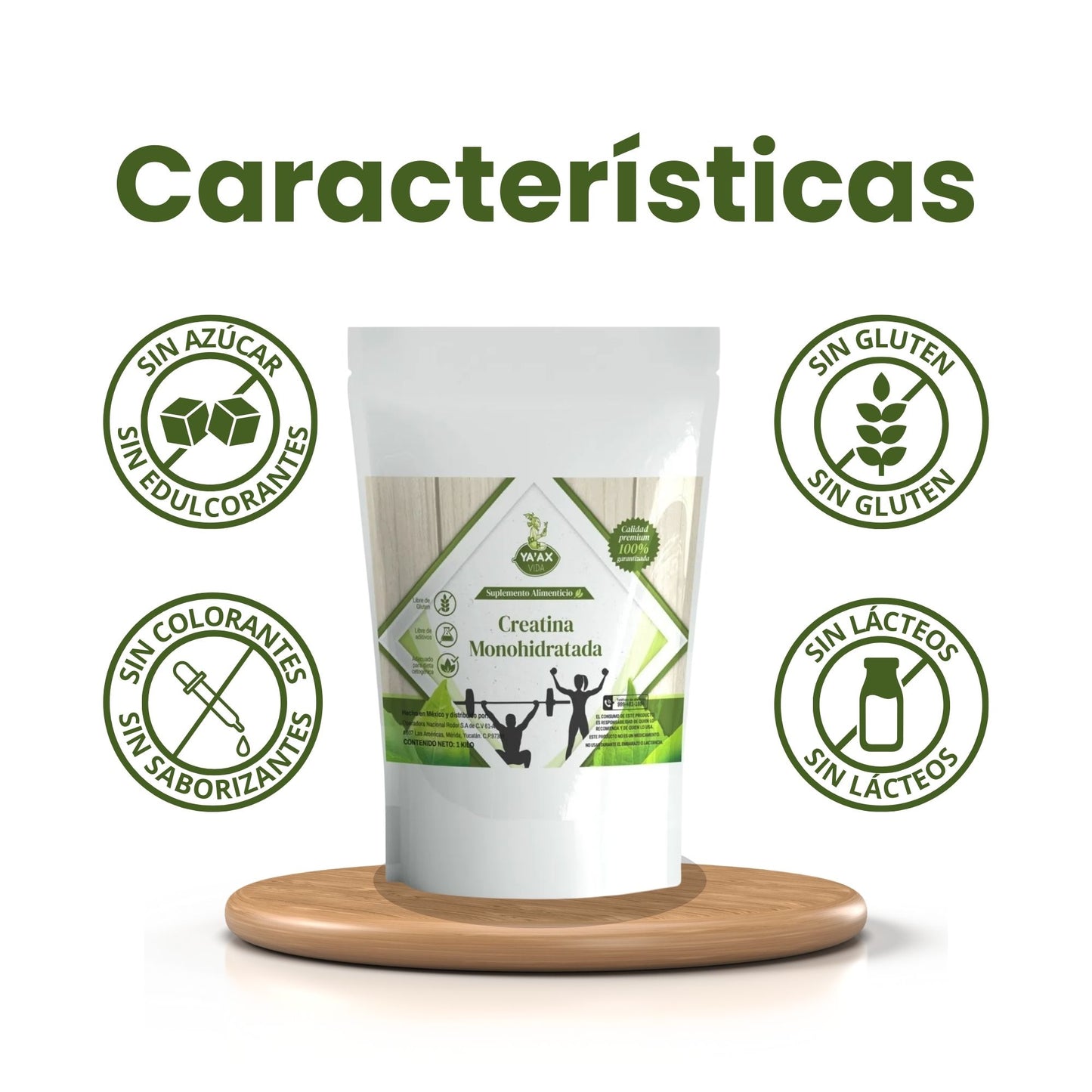 Creatina Monohidratada 1 Kg Polvo 100% Pura