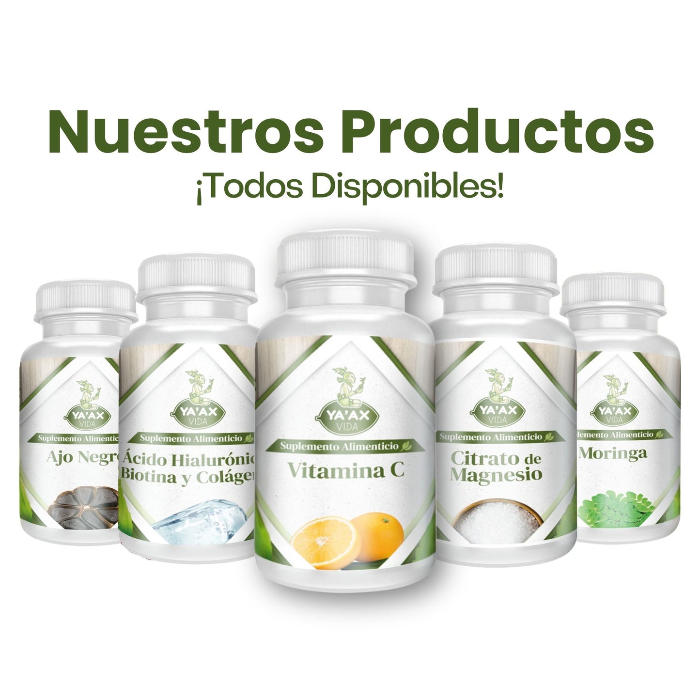Vitamina C Premium 90 Capsulas 500 Mg Ya' Ax Vida 100% Puro