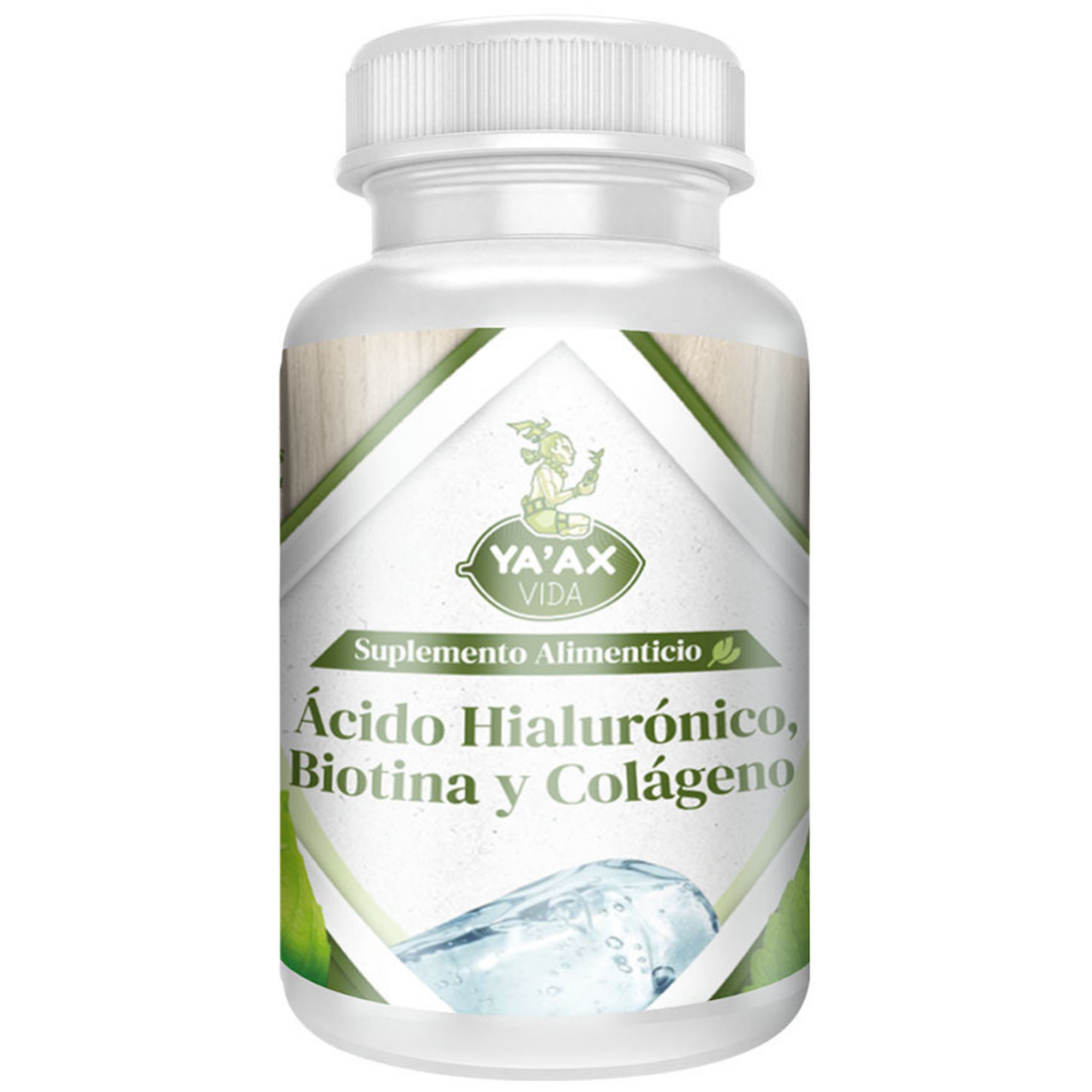 Ácido Hialurónico Biotina Y Colágeno 90 Capsulas 500 Mg Ya'ax Vida