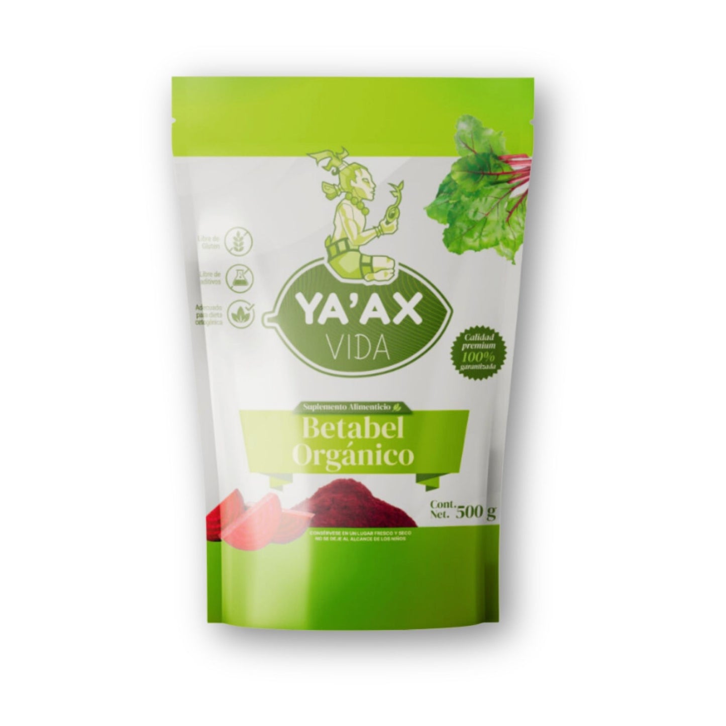 Betabel Orgánico En Polvo 500g 100% Natural Yaax Vida
