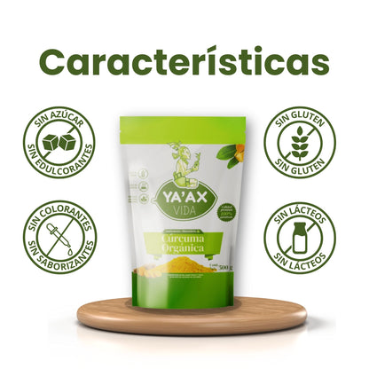 Cúrcuma Orgánica En Polvo 100% Natural 500g
