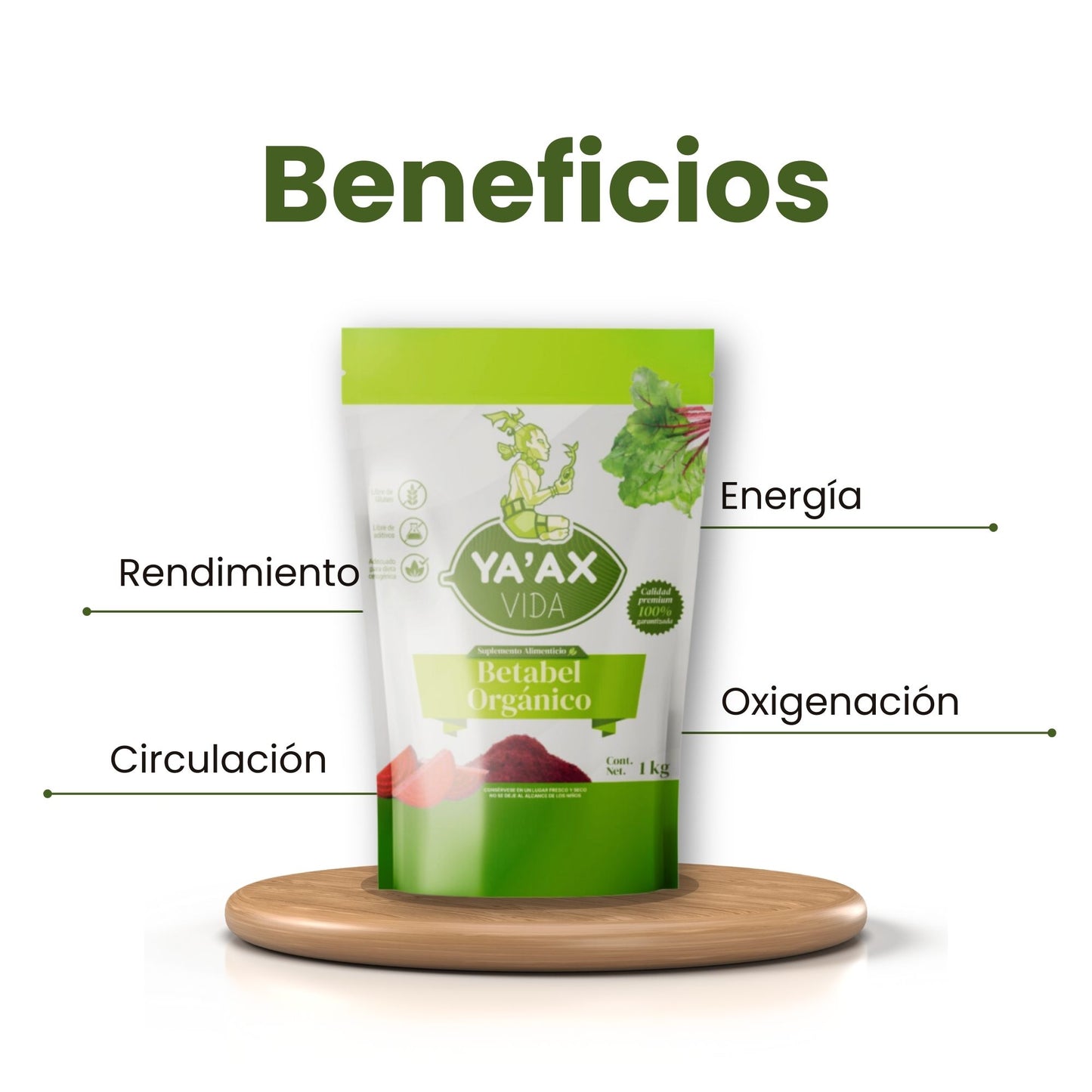 Betabel Orgánico En Polvo 1 Kg 100% Natural