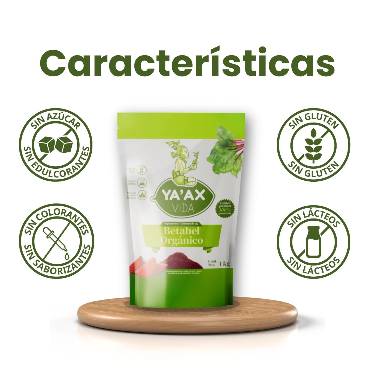 Betabel Orgánico En Polvo 1 Kg 100% Natural