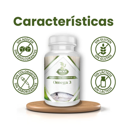 Omega 3 Premium 90 Capsulas 500 Mg Ya' Ax Vida 100% Puro