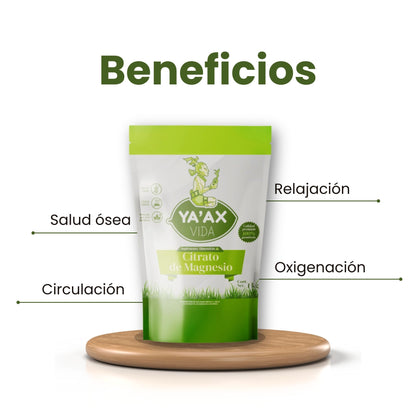 Citrato De Magnesio 1 Kilo Polvo Ya'ax Vida 100% Puro