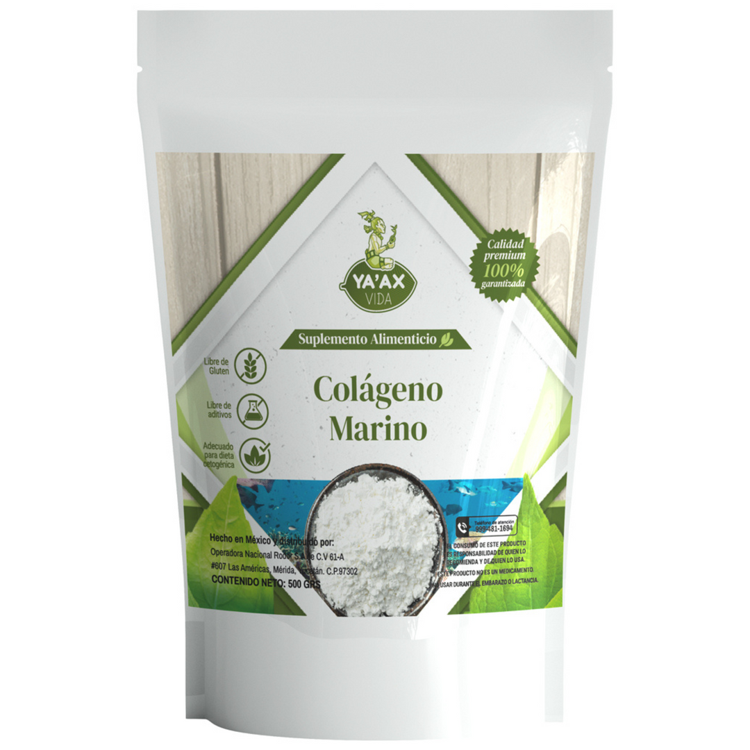 Colágeno Marino Hidrolizado Polvo 500 Grs 100% Puro