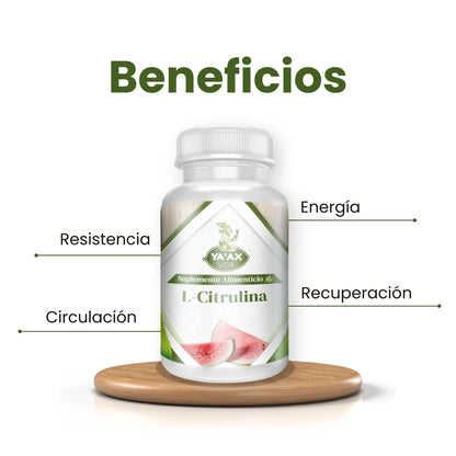 L- Citrulina 90 Capsulas 500 Mg Ya' Ax Vida 100% Puro