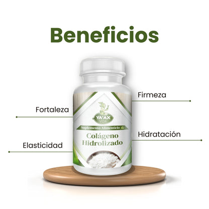Colágeno Hidrolizado Puro 90 Capsulas 500 Mg Ya'ax Vida