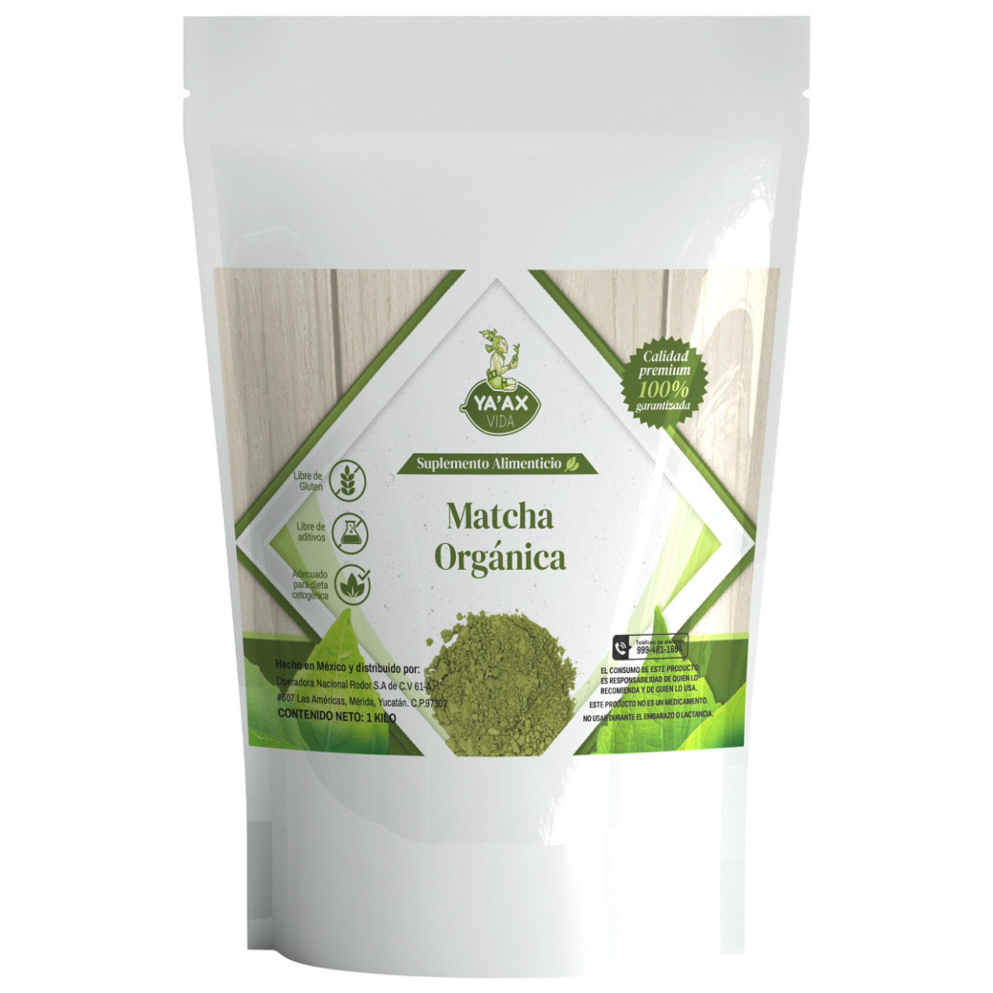 Té Matcha Orgánico 1 Kilo Polvo 100% Puro