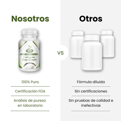 Colágeno Hidrolizado Puro 90 Capsulas 500 Mg Ya'ax Vida