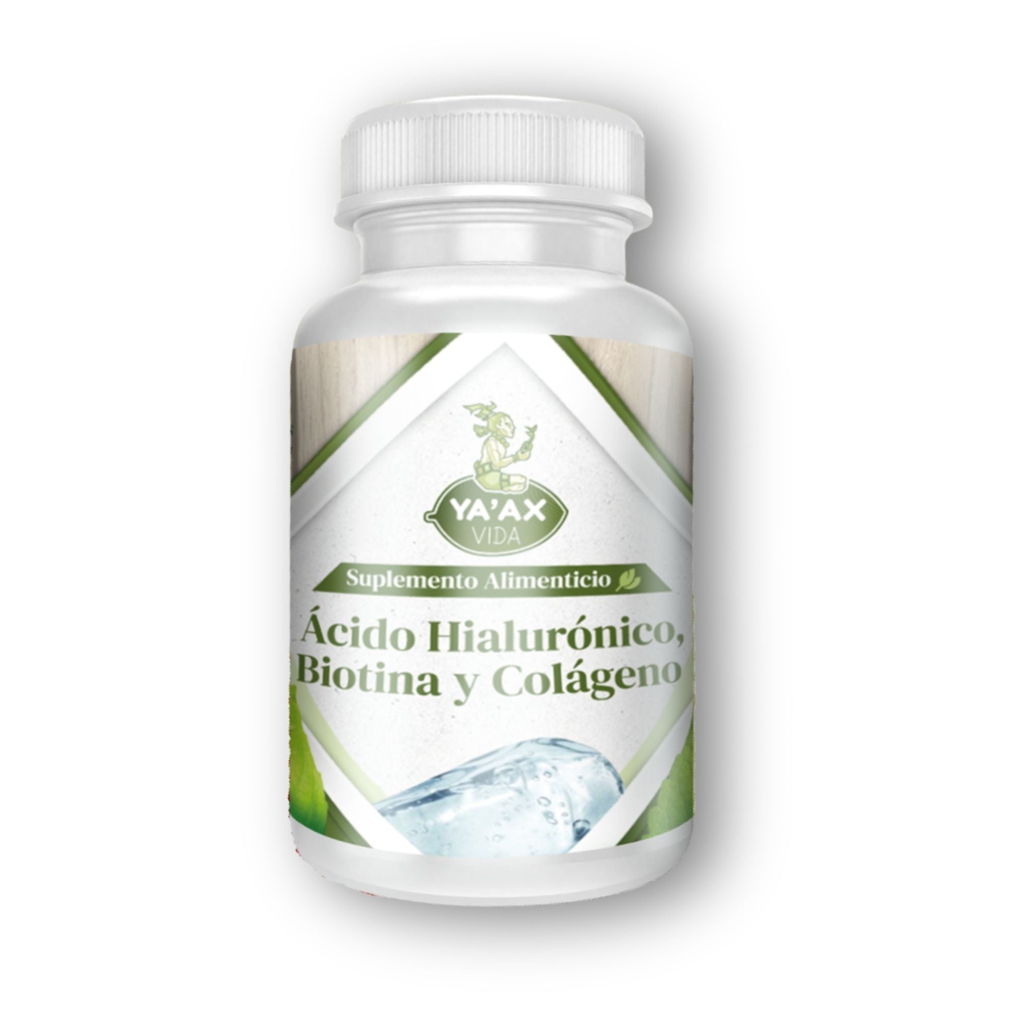Ácido Hialurónico Biotina Y Colágeno 90 Capsulas 500 Mg Ya'ax Vida