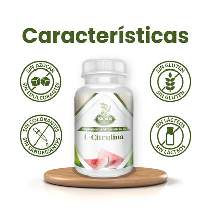 L- Citrulina 90 Capsulas 500 Mg Ya' Ax Vida 100% Puro