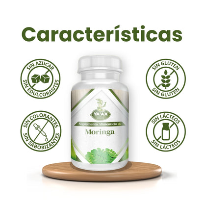 Moringa 90 Capsulas 500 Mg Ya' Ax Vida 100% Puro