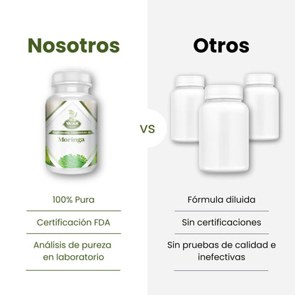 Moringa 90 Capsulas 500 Mg Ya' Ax Vida 100% Puro
