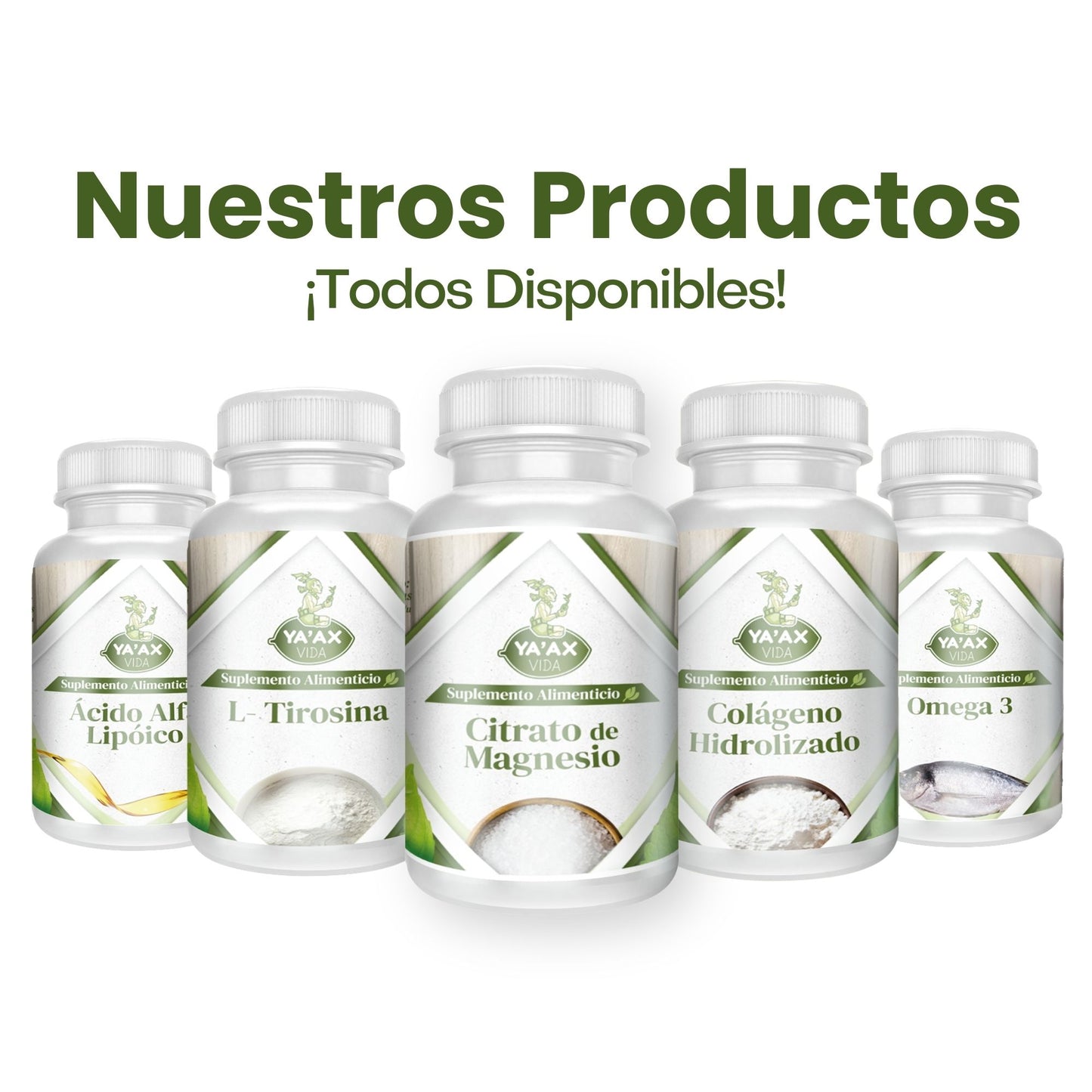 Citrato De Magnesio 90 Capsulas 500 Mg Ya'ax Vida 100% Puro