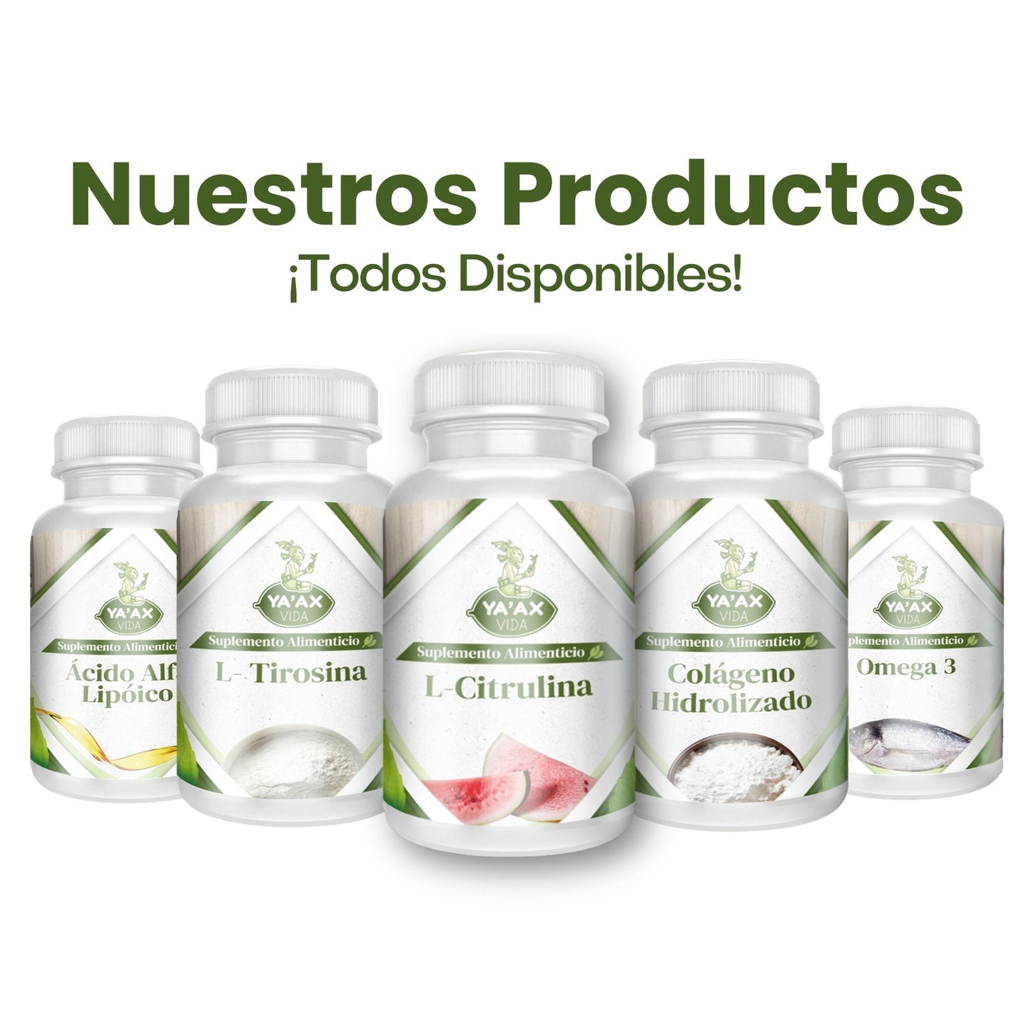 L- Citrulina 90 Capsulas 500 Mg Ya' Ax Vida 100% Puro