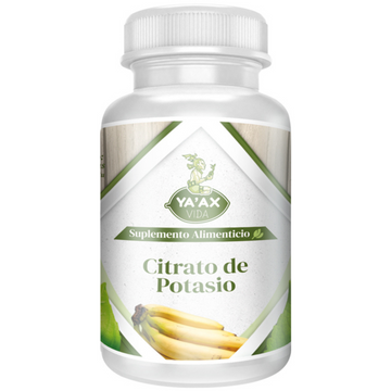 Citrato De Potasio 90 Capsulas 500 Mg Ya'ax Vida 100% Puro